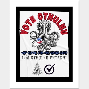 Vote Cthulhu Posters and Art